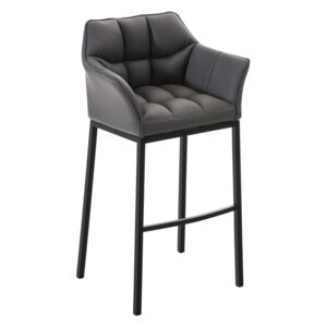 Barová stolička Damas B4 ~ koženka, čierny rám
