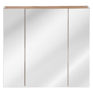 ArtCom Kúpeľňová zostava Capri | biela Capri | biela: Horná zrkadlová skrinka 843 - 80 cm