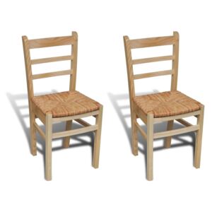 Jedálenské stoličky, 2 ks, borovicové drevo