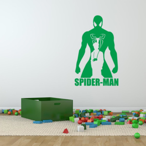 GLIX Avengers Spider Man - samolepka na stenu Zelená 60x35 cm