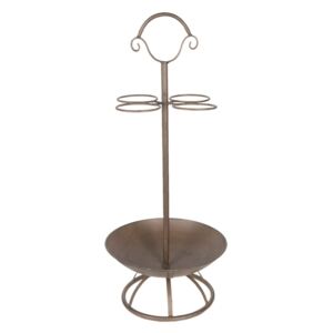 Hnedý kovový stojan na dáždniky - Ø 30 * 78 cm