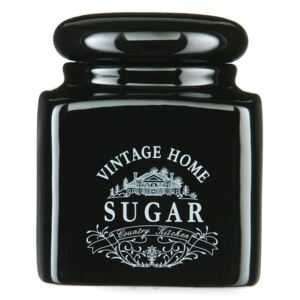 Čierna dóza na cukor Premier Housewares Vintage Home