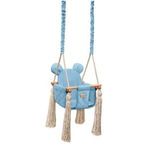 Detská sedačková hojdačka Mouse - Modrá