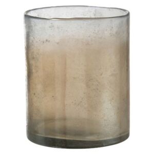 Váza béžová sklenená 3ks set alebo svietnik SMOKEY GREY