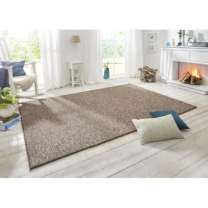 BT Carpet - Hanse Home koberce Kusový koberec Wolly 102841 Brown - S obšitiem cm