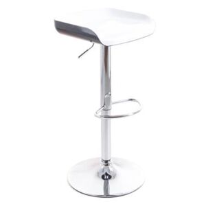 G21 Barová stolička Whieta plastová white/black