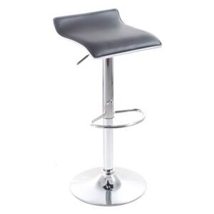 G21 Barová stolička Clora koženková black