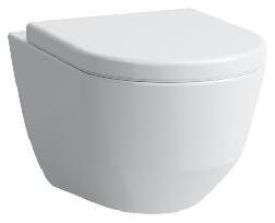 Laufen Pro - Závesné WC Compact, 490x360 mm, Rimless, s LCC, biela H8209654000001
