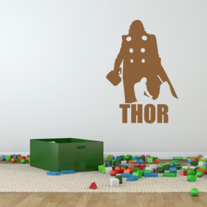 GLIX Avengers Thor - samolepka na stenu Hnedá 30x20 cm
