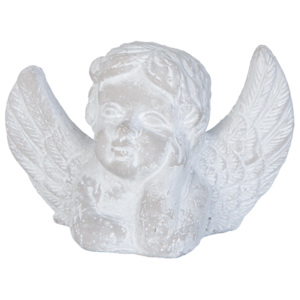 Kamenný anjel sivý 16x7x10 cm