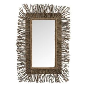 Zrkadlo hnedé drevené s konárikmi závesné IBIZA LIFE