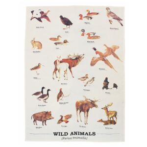 Utierka z bavlny Gift Republic Wild Animals Multi, 50 x 70 cm