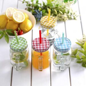 DR Priesvitný smoothie pohár so slamkou 450ml