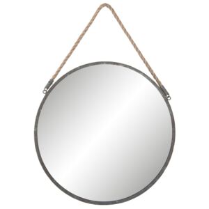 Clayre & Eef Okrúhle kovové zrkadlo - Ø 45*1cm