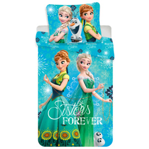 Jerry Fabrics Obliečka Frozen sisters forever 140x200/70x90 cm