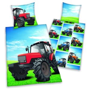 Herding obliečky Traktor 140x200,70x90