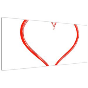 Obraz srdca (120x50 cm)