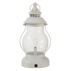 Lampa LED lampáš biely kovový sklenený 2ks set IBIZA LIFE