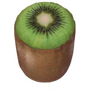 Nafukovací puf v tvare kiwi Sunvibes