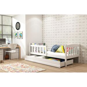 Detská posteľ KUBUS + ÚP + matrac + rošt ZADARMO, 80x160, bialy, biela