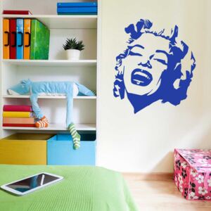 GLIX Marilyn - nálepka na stenu Modrá 30 x 40 cm