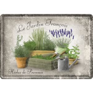 Donga Plechová pohľadnice - Le Jardin Français
