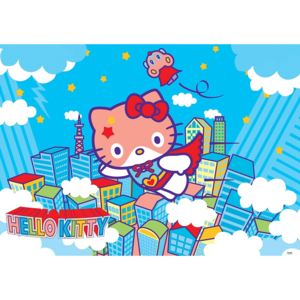 Výpredaj - Detská fototapeta Hello Kitty Hero vlies 208 x 146 cm