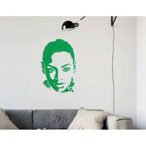 GLIX Beyoncé - samolepka na zeď Zelená 40 x 60 cm