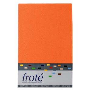 SCANquilt Prestieradlo FROTÉ oranžová 90x200 cm