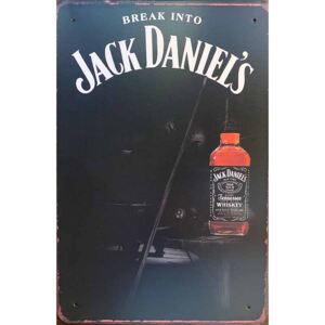 Ceduľa Jack Daniels - Break Into 30cm x 20cm Plechová tabuľa