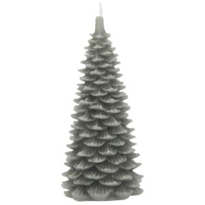 Vánoční svíčka Christmas Tree Grey 20 cm