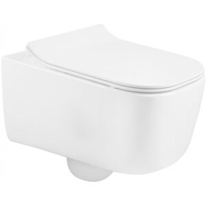 MEXEN STELLA, závesné wc s pomaly padajúcim WC sedátkom, 51 x 35 cm, biela, 30680800