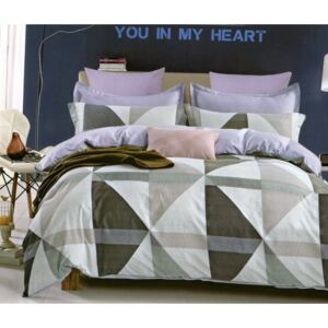 Pohodlné posteľné prádlo s farebnými geometrickými ornamentami