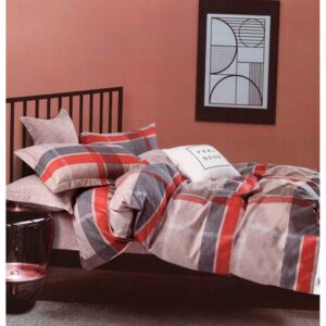 Pohodlné posteľne obliečky v červených farbách