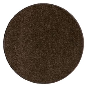 Vopi koberce Eton 2019-97 hnedý koberec guľatý - 57x57 (průměr) kruh cm
