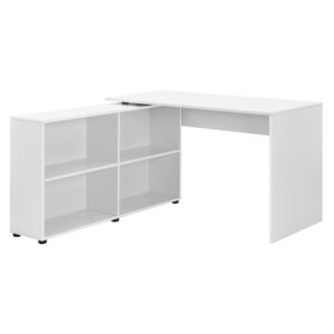 [en.casa] Rohový písací stôl AABR-2310 - biely
