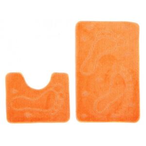 Kúpeľňové predložky 1001 oranžové 2Ks, Velikosti 50x80cm