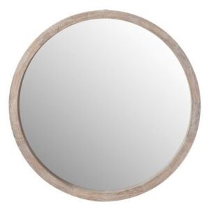 Okrúhle drevené nástenné zrkadlo Round S - Ø35*5cm