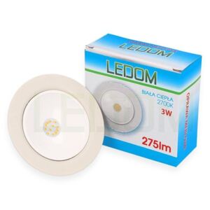 LED line® Nábytkové bodové svietidlo - biela - 3W 12V DC - teplá biela
