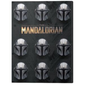 Obraz na plátne Star Wars: The Mandalorian - Helmets, (30 x 40 cm)