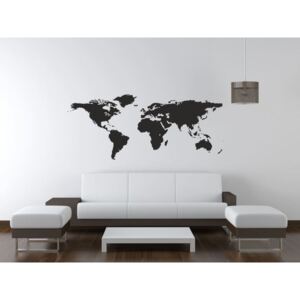 Samolepky na stenu - Mapa sveta - 120 x 280 cm - 048