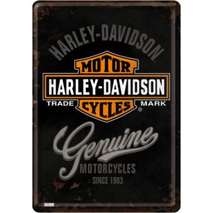 Nostalgic Art Plechová pohľadnice - Harley-Davidson Genuine