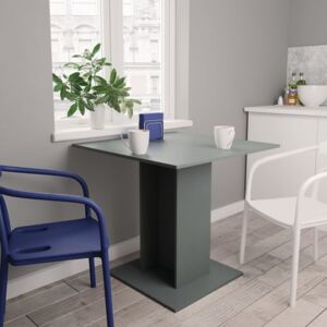 Jedálenský stolík sivý 80x80x75 cm drevotrieska