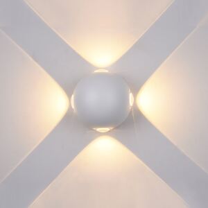 PL-307W ITALUX Carsoli moderné exteriérové nástenné svietidlo 4W=280lm LED biele svetlo (3000K) IP54
