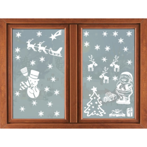 Vianočné samolepky na okno-01
