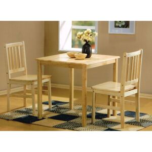 WEBHIDDENBRAND Stôl + 2 stoličky GENT lak