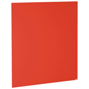 Sklenená magnetická tabuľa, 1000x1000 mm, svetločervená