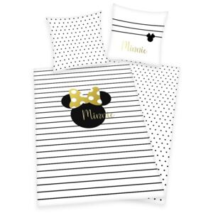 Herding obliečka Minnie Mouse so zlatou potlačou 140x200/70x90 cm