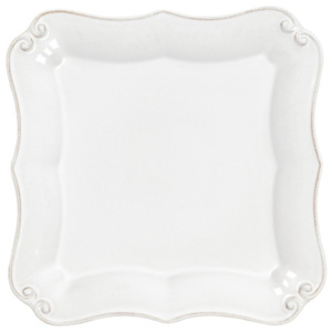 Biely kameninový dezertný tanier na pečivo Casafina Vintage Port Barroco, dĺžka 13 cm