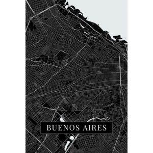 Mapa Buenos Aires black